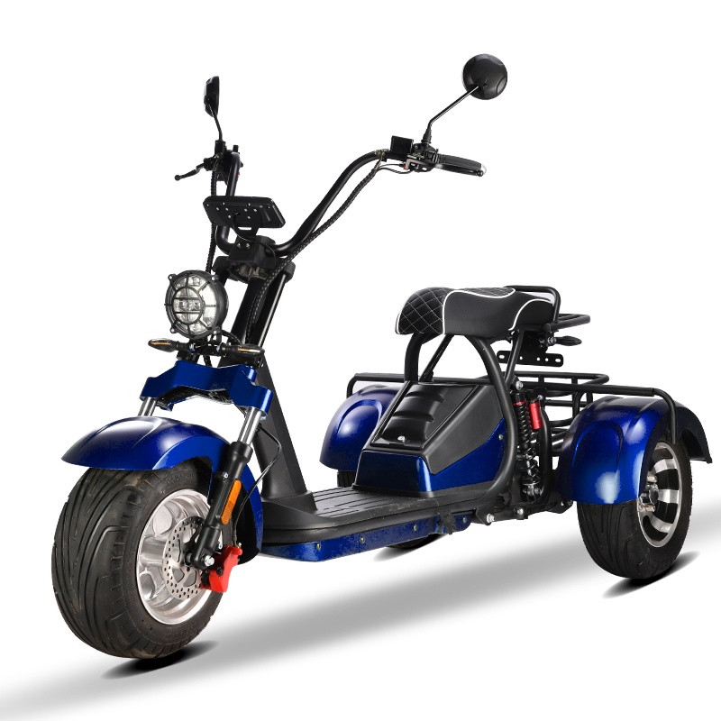 2025 new hot selling three wheel electric scooter 2000W 60v electric popular tricycle adult lithium battery electric tricycle