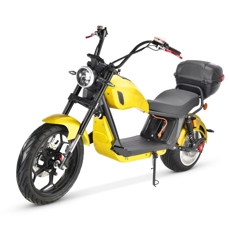 EEC Road-legal Customizable 2000W High-power Electric Light Motorcycle Scooter with Rear Tailbox