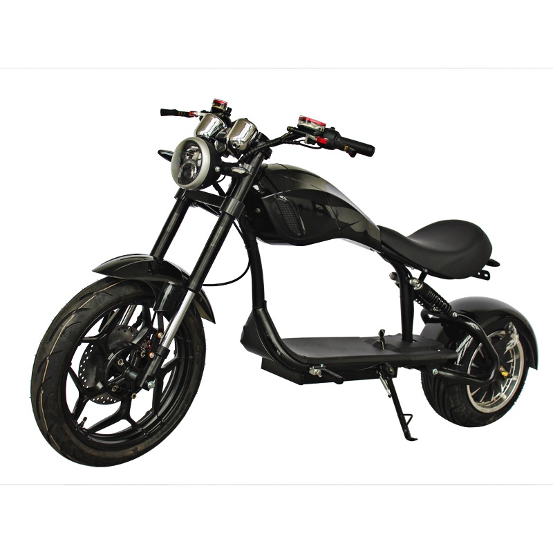 2000W EEC COC off road electric scooter high quality e chopper alu rim fat tire