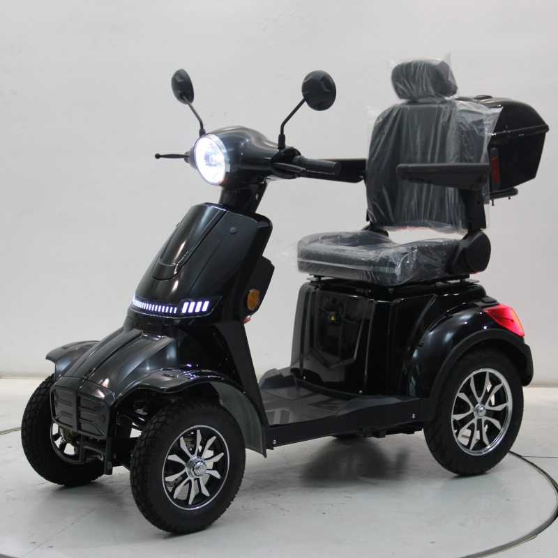 EEC CE COC Safe Reliable 4 - Wheel Electric Mobility Scooter for Elderly Disabled  LED Lights