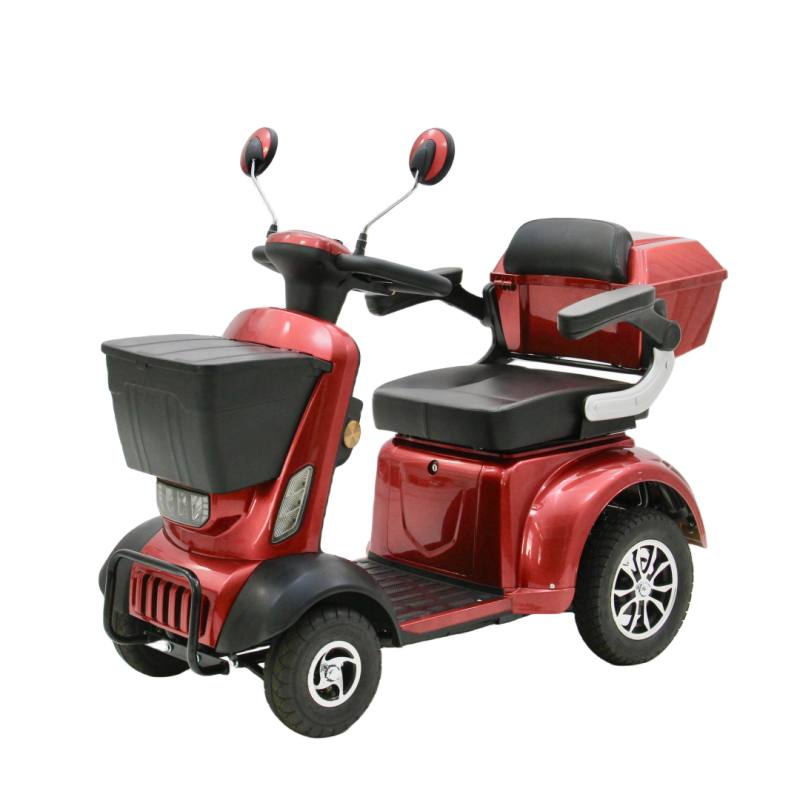 CE-Certified 4-Wheel Mobility Scooter 48V 500W with Front & Rear Storage Boxes
