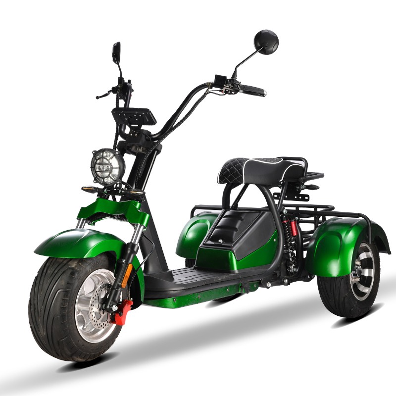 2025 Hot Selling 3 Wheel Electric Scooter 2000W 60V Lithium Battery Adult Electric Tricycle