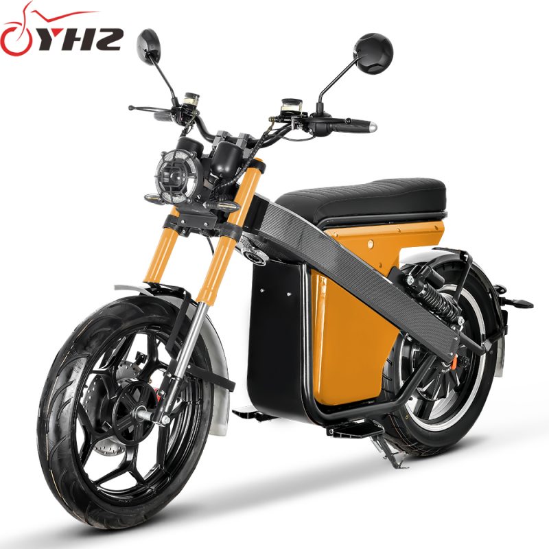 EEC 60V 25A 2000W Electric Motorcycle with 17" Aluminum Wheels + Disc Brakes