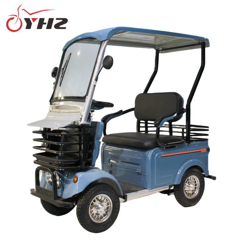 Four-wheel Two Seat Rainproof Shed Tempered Front Windshield Dual Storage Box Golf Cart Electric Scooter