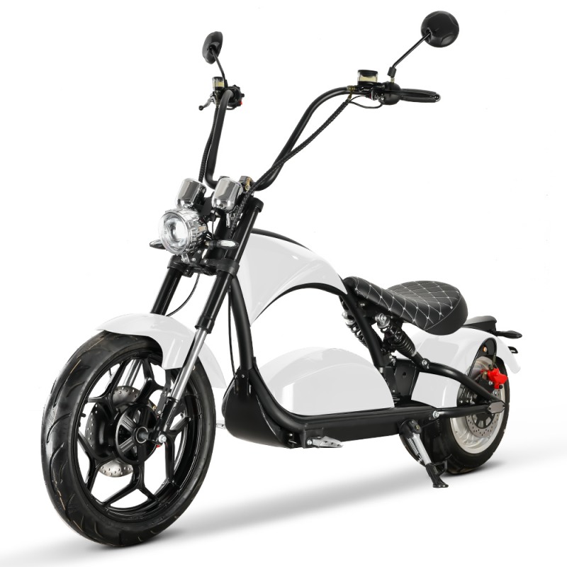 European Warehouse EEC 3000W Retro Style Electric Scooter with 17 Inch Front Wheel