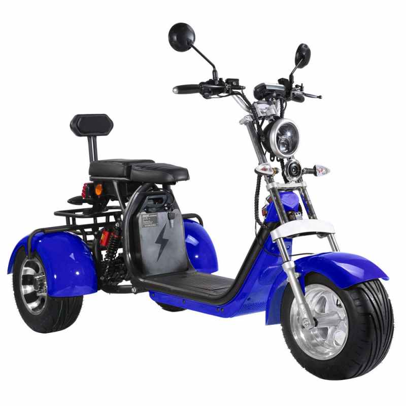 2000w Lithium Battery  60v40ah Optional Affordable EEC Popular 3-Wheel Golf with Bracket Motorcycle Electric Scooter