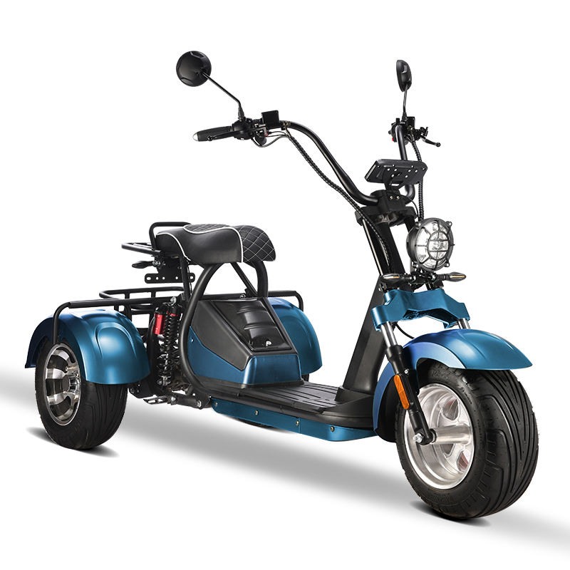 New Tricycle 2000W 60V12AH Battery EEC Certified Electric Scooter