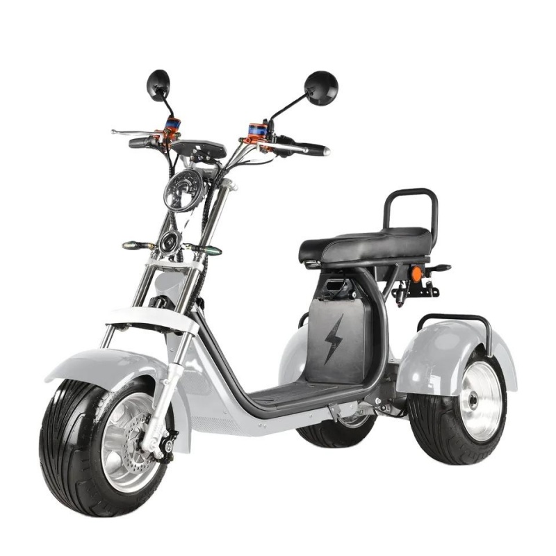 4000W 3 Wheel Electric Scooter 60V 55Ah Dual Battery EEC Certified DDP Europe Warehouse