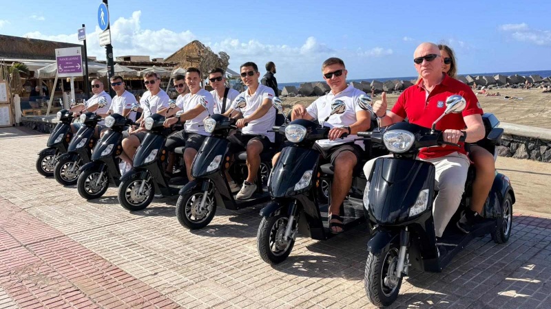 📸Chinese Electric  Scooters Shine in Tenerife, Spain ✨ European Customers Impressed!