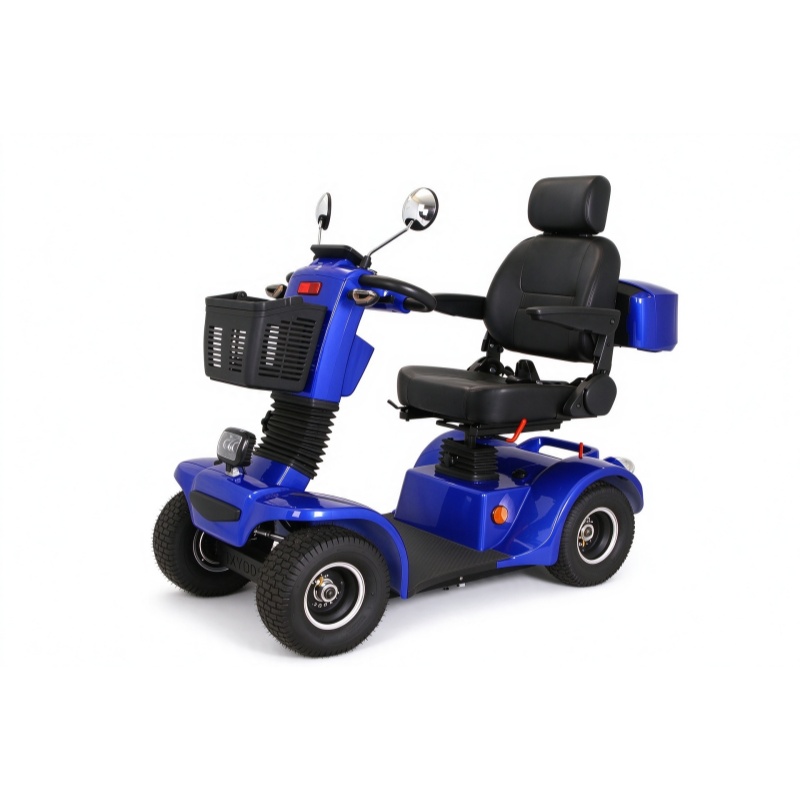 4 Wheel Comfort Electric Mobility Scooter with Headrest Storage Box
