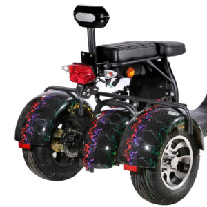 Three wheel electric motorcycle